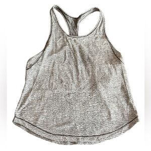 Lululemon Long Distance Racerback Tank Black White 6/8